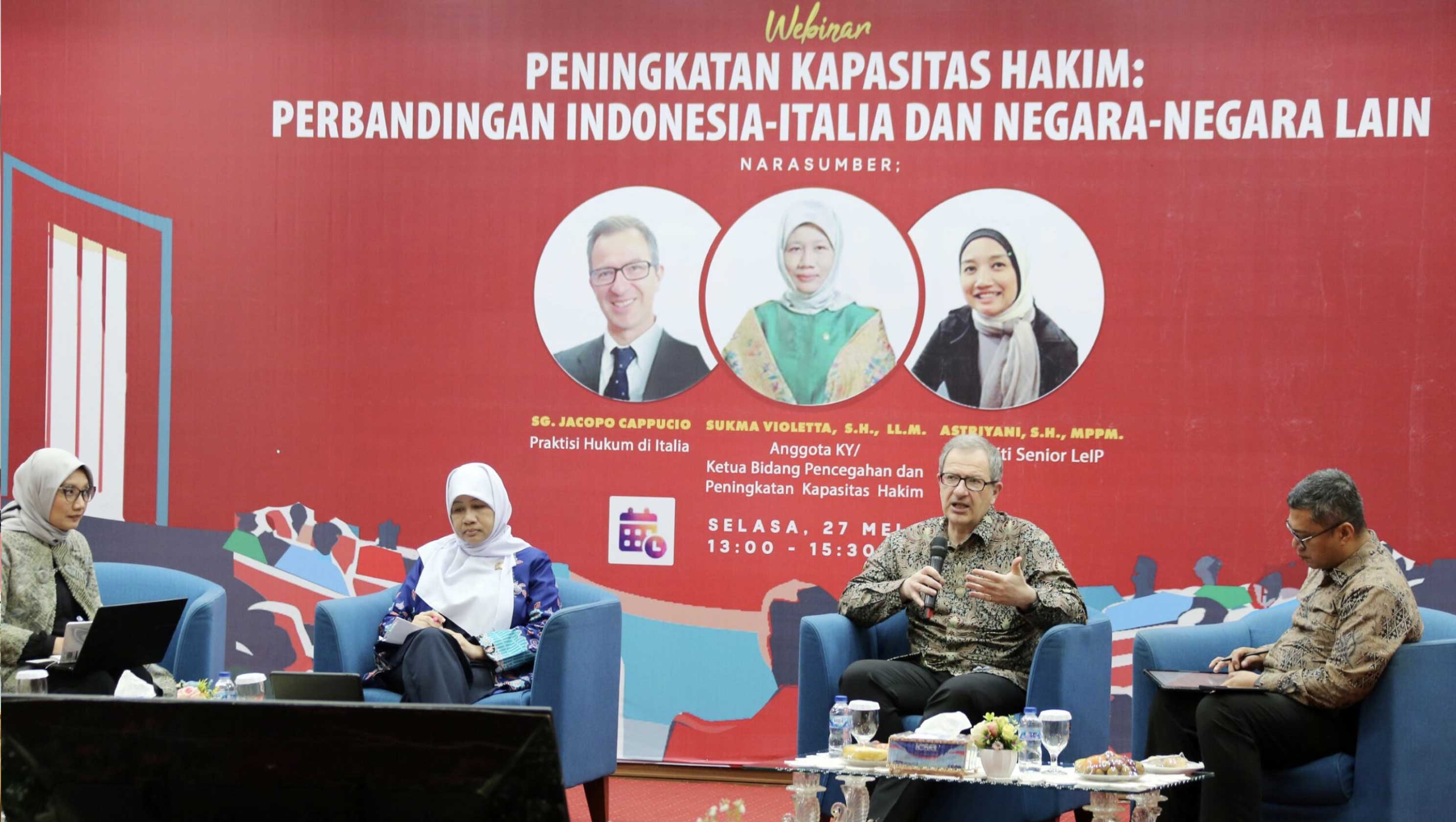 Pelatihan Hakim di Italia Dilakukan Berkelanjutan