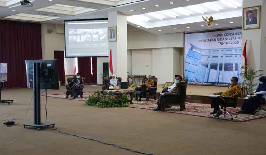 Pimpinan KY dan Pimpinan MPR Rapat Persiapan Sidang Tahunan MPR RI Tahun 2020