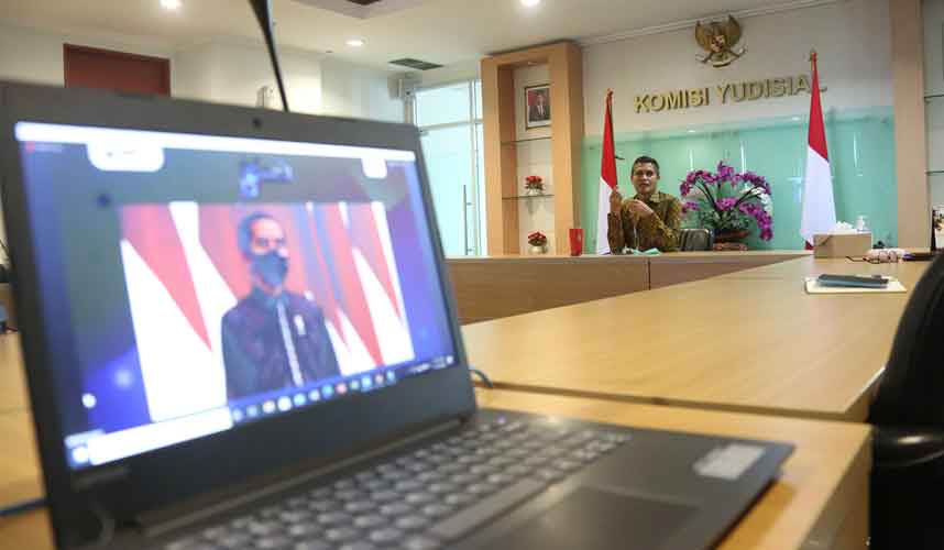 Plt. Sekjen KY Hadiri Rakornas Pengadaan 2020 secara Daring