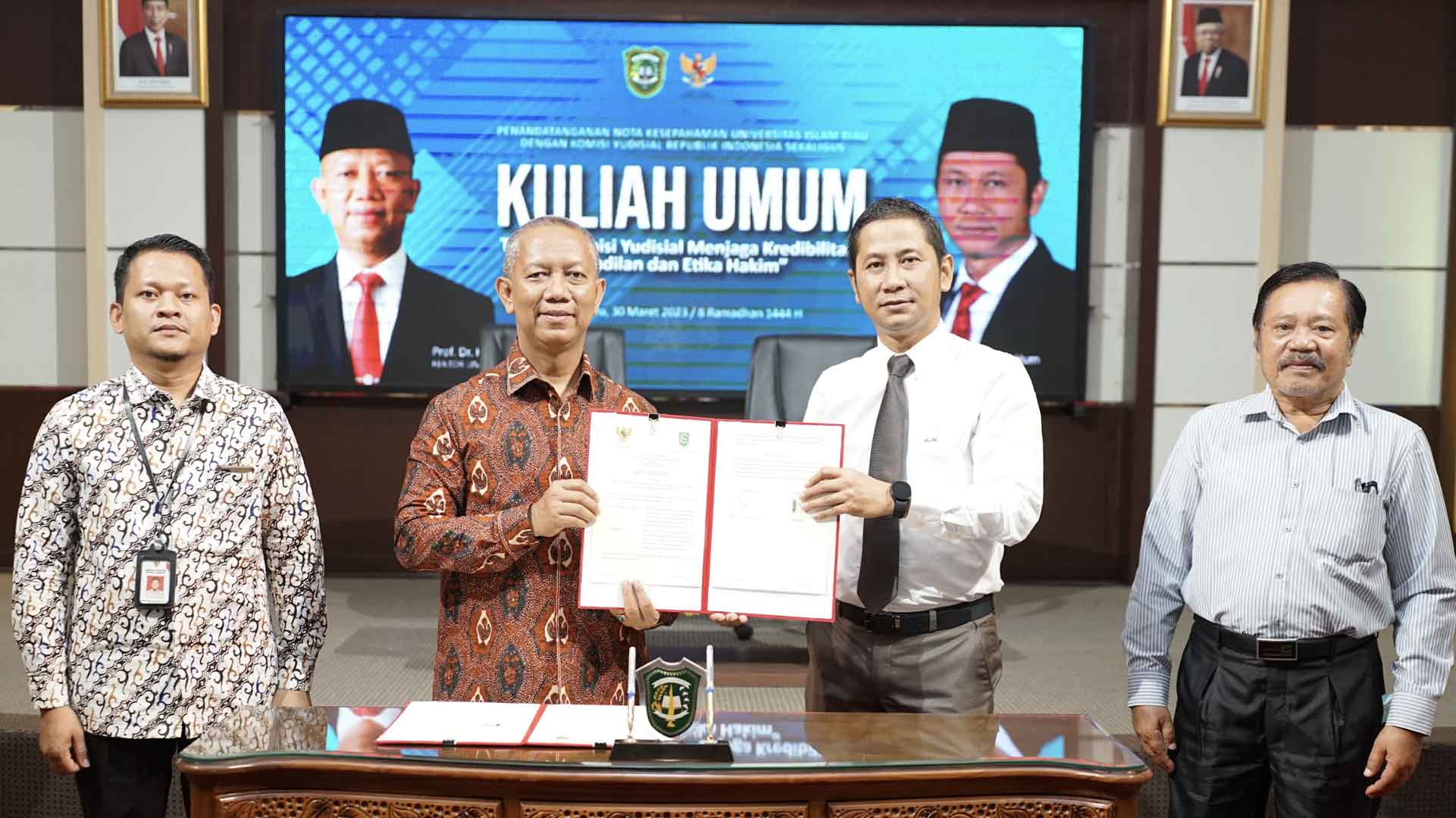 KY dan UIR Tanda Tangani Nota Kesepahaman