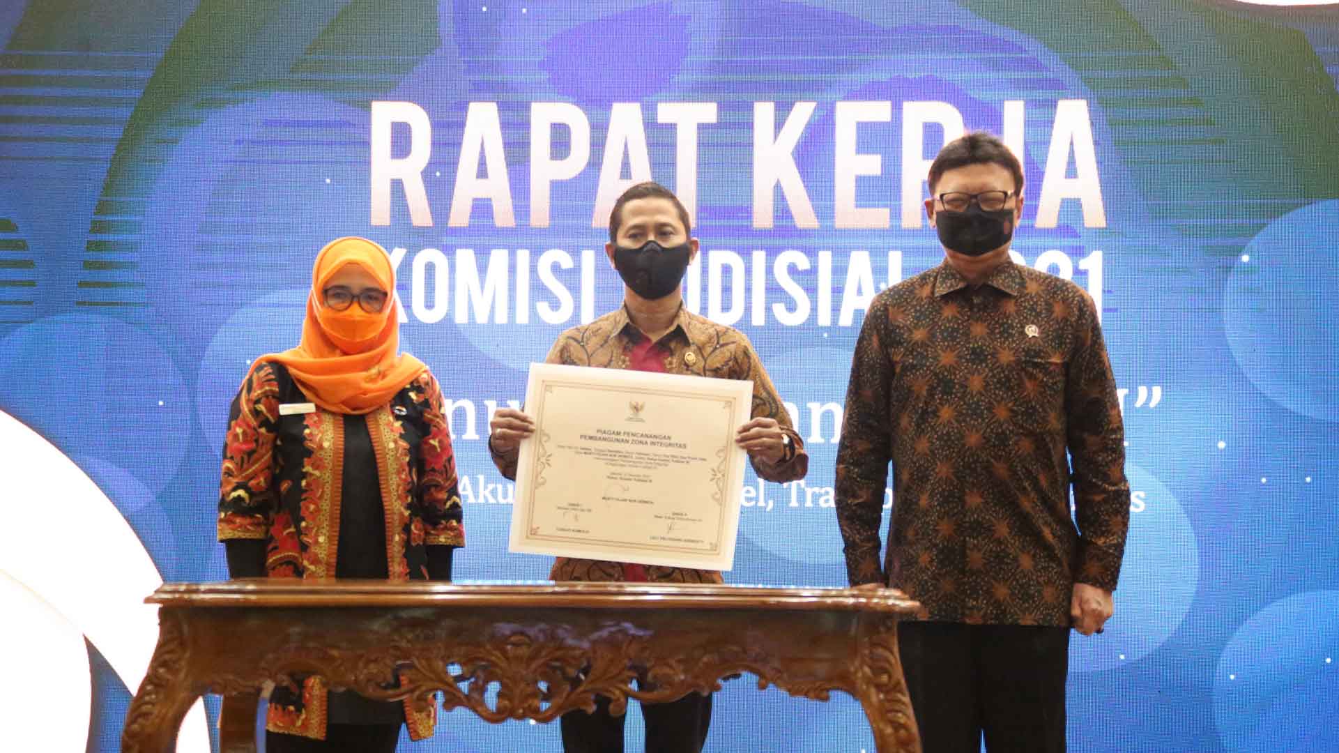 KY Canangkan Zona Integritas dalam Rapat Kerja Tahun 2021