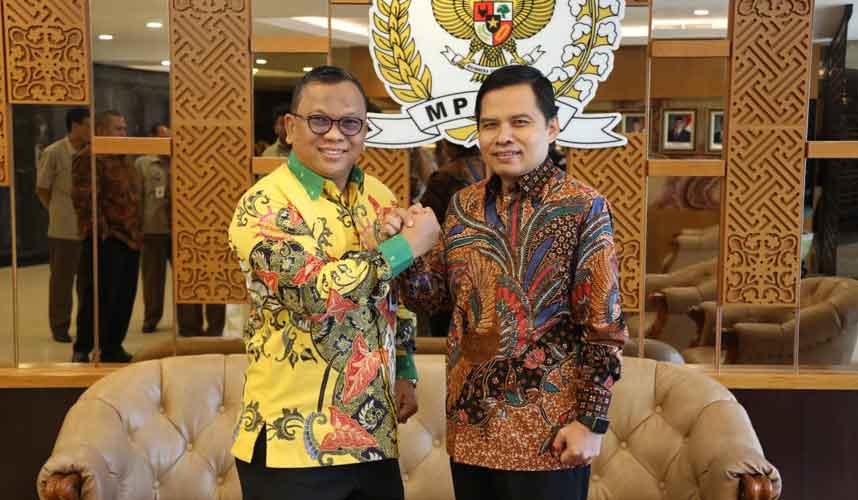 Sekjen KY Berdiskusi dengan Sekjen MPR Bahas Kelembagaan