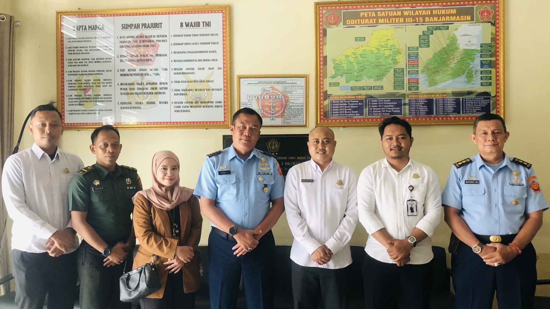 Penghubung KY Kalsel Sambangi Oditurat Militer III-15 Banjarmasin