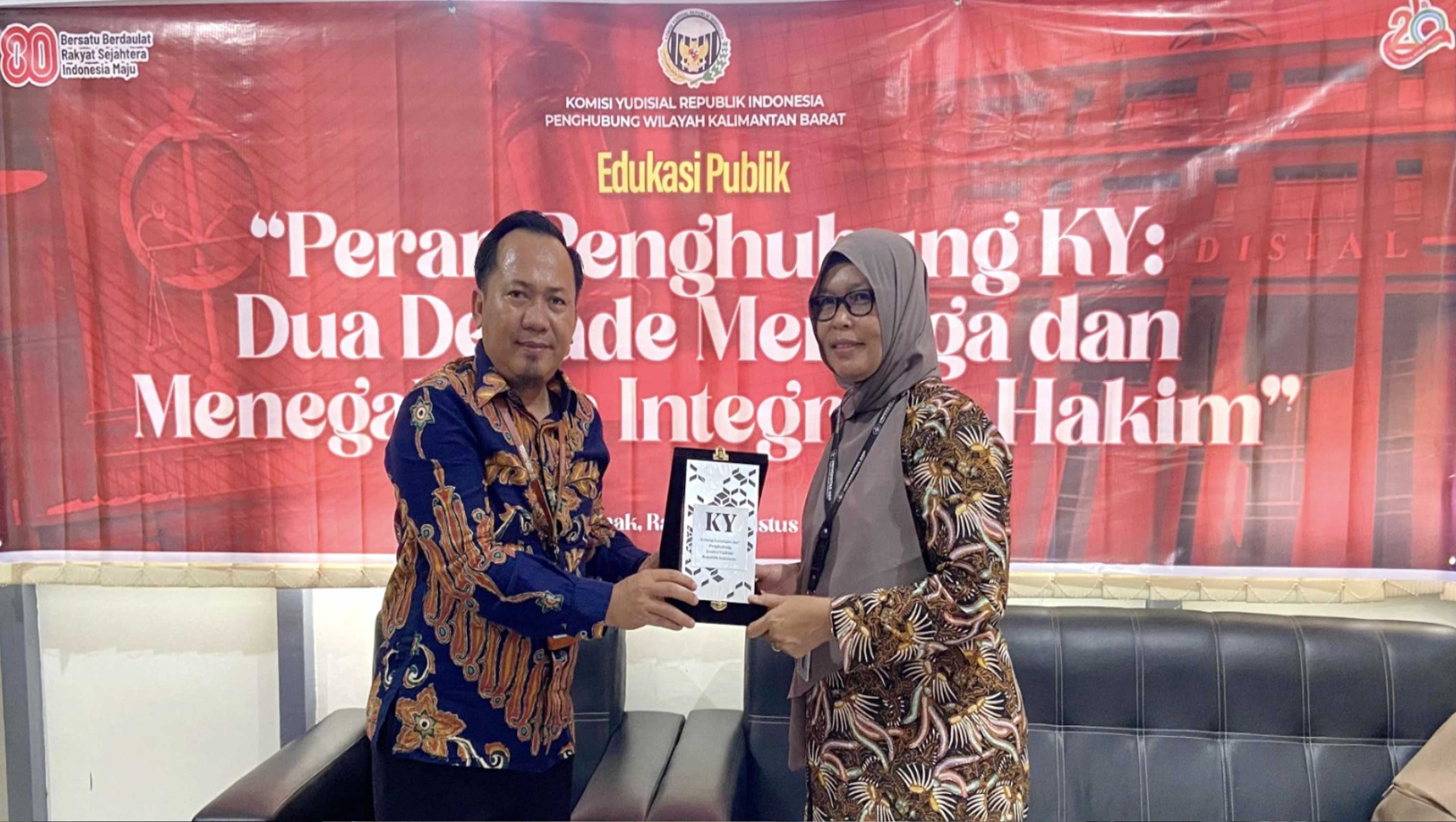 Penghubung KY Kalbar Ajak Publik Jaga Integritas Hakim melalui Edukasi Publik