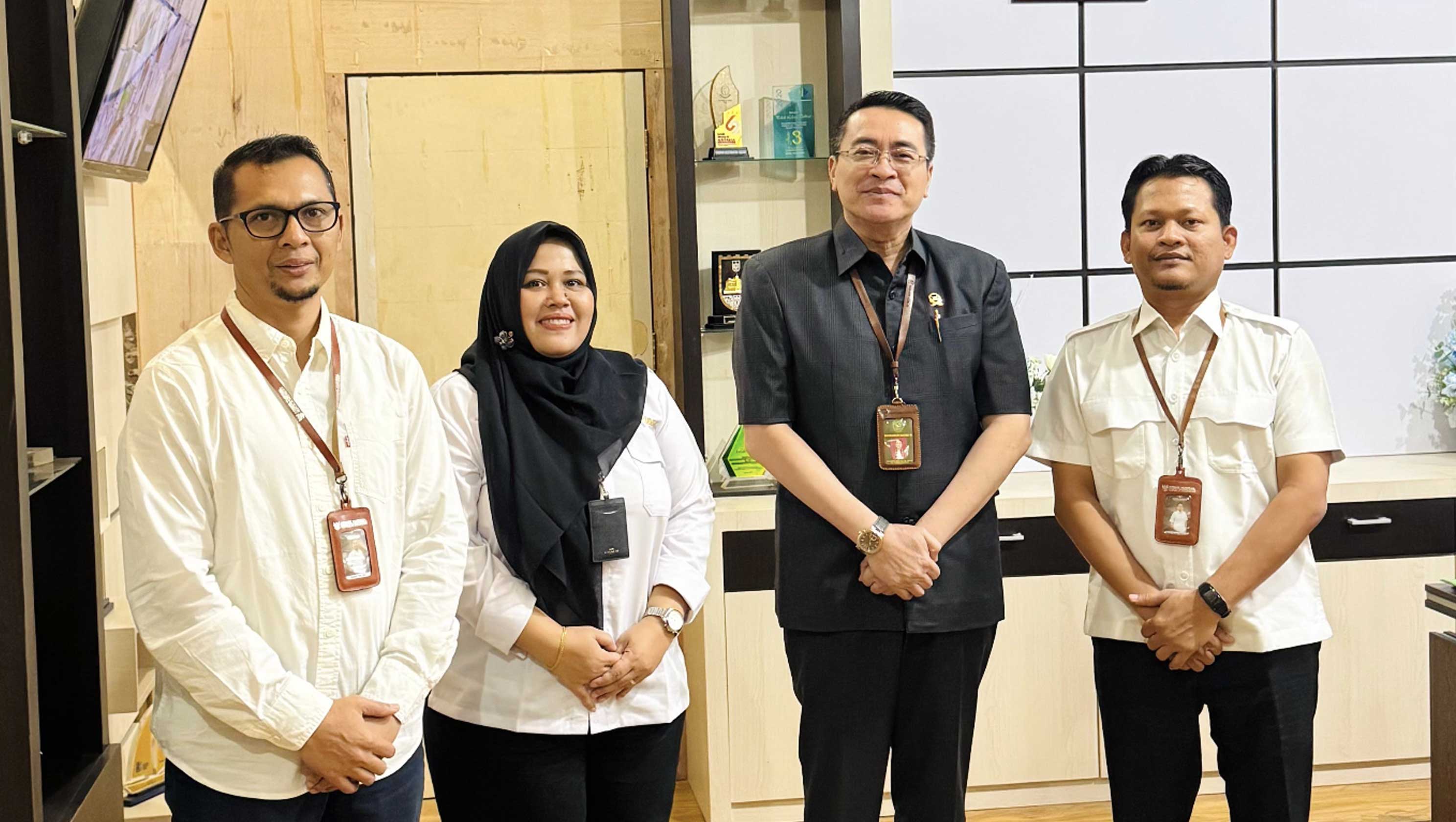 Penghubung KY Riau Berkoordinasi PN Pekanbaru Bahas Pemantauan Sidang Tertutup