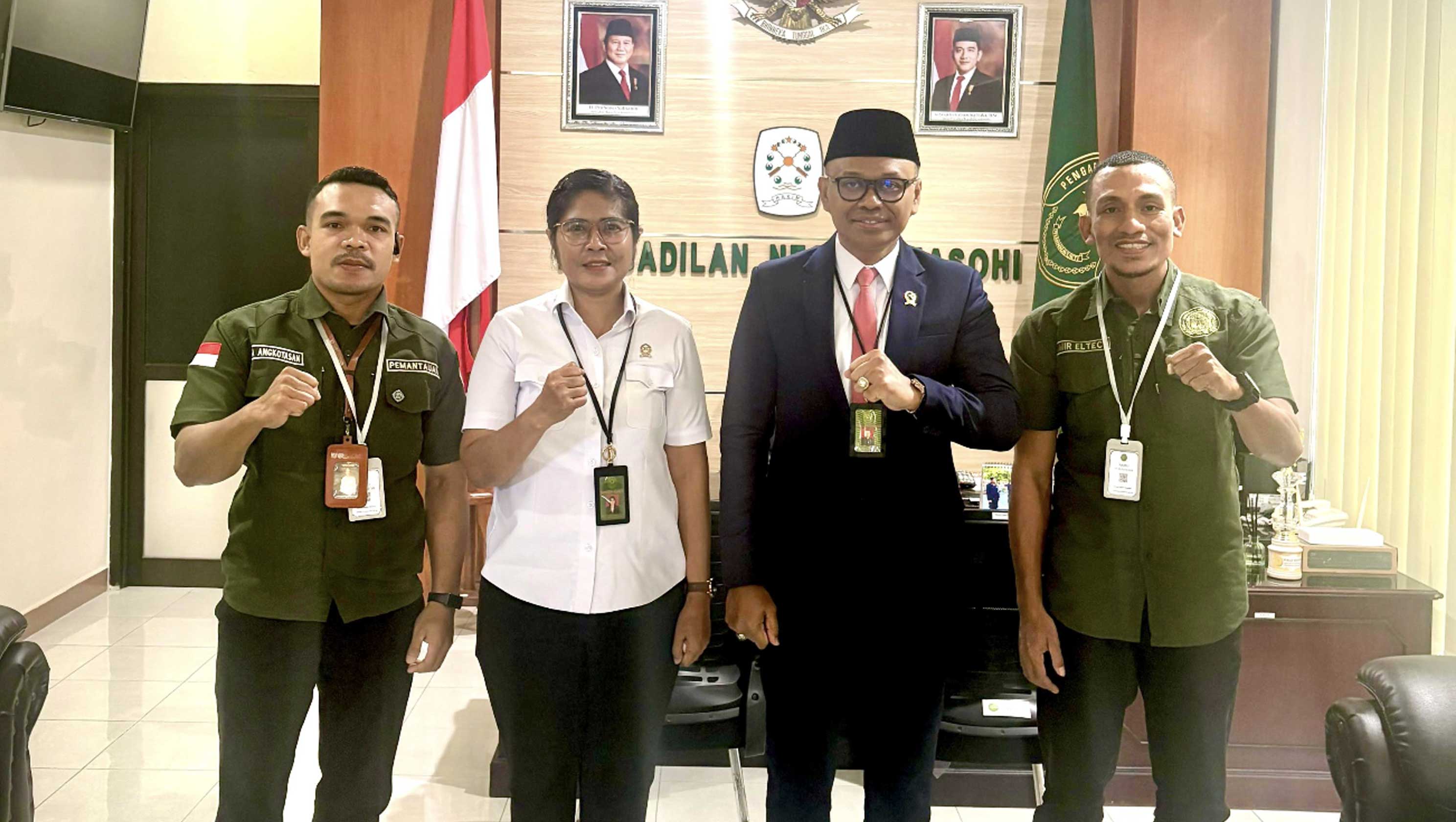 Penghubung KY Maluku Beraudiensi ke PN Masohi