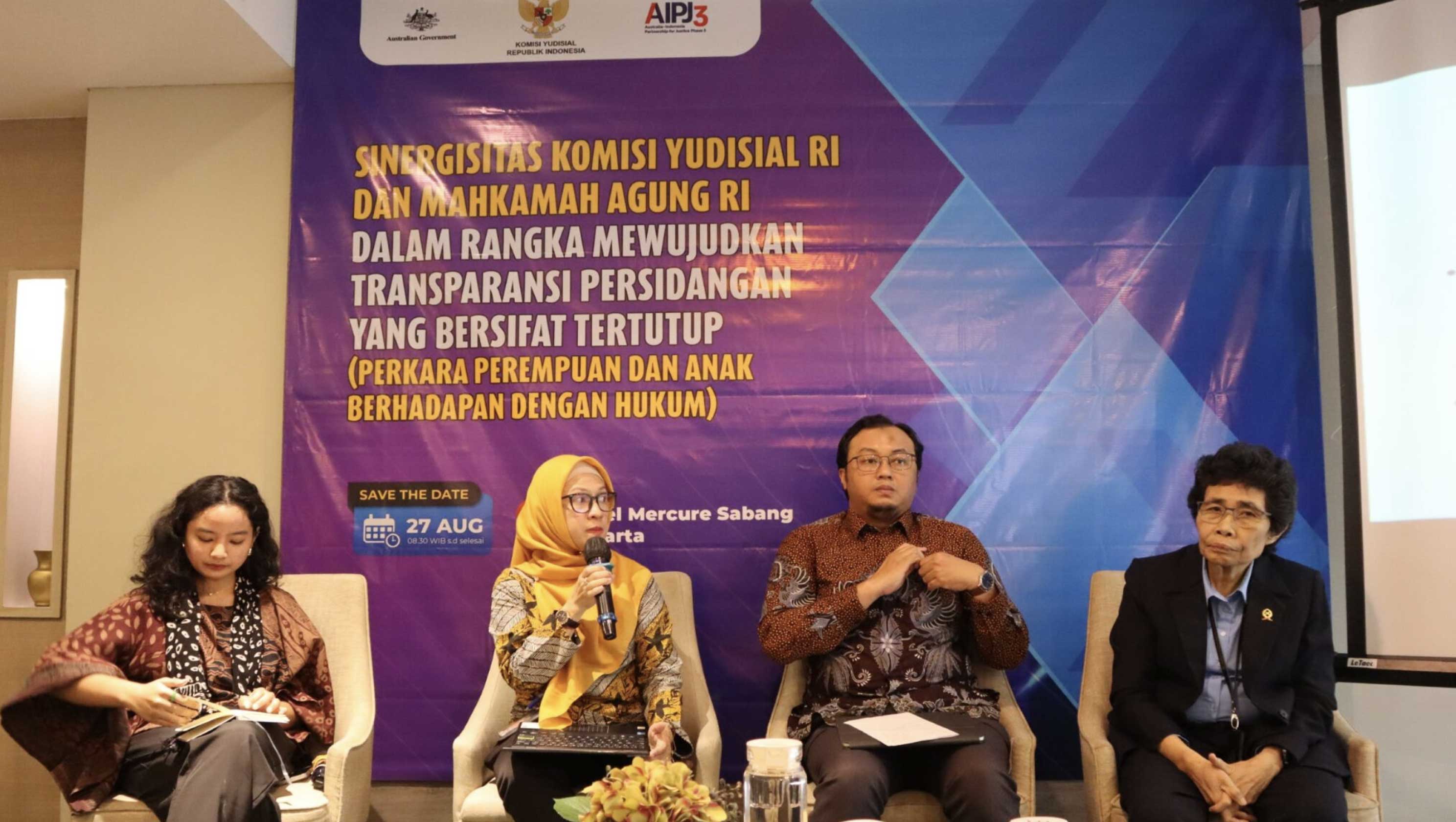 Hingga Juli 2025, KY Pantau 48 Persidangan Tertutup Perkara Perempuan dan Anak Berhadapan dengan Hukum