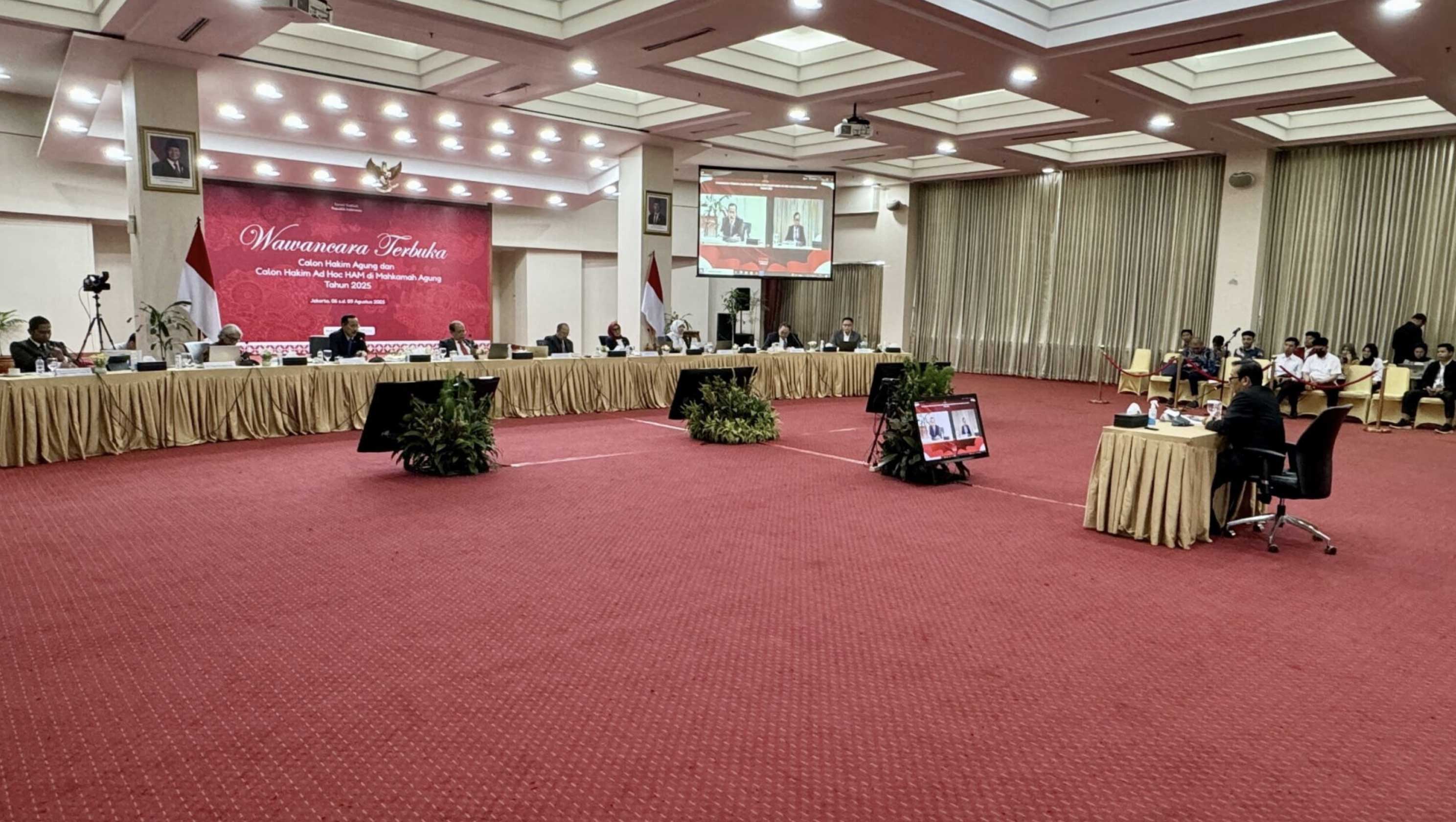 KY Gelar Wawancara Terbuka Calon Hakim Agung dan Calon Hakim ad hoc HAM di MA Tahun 2025