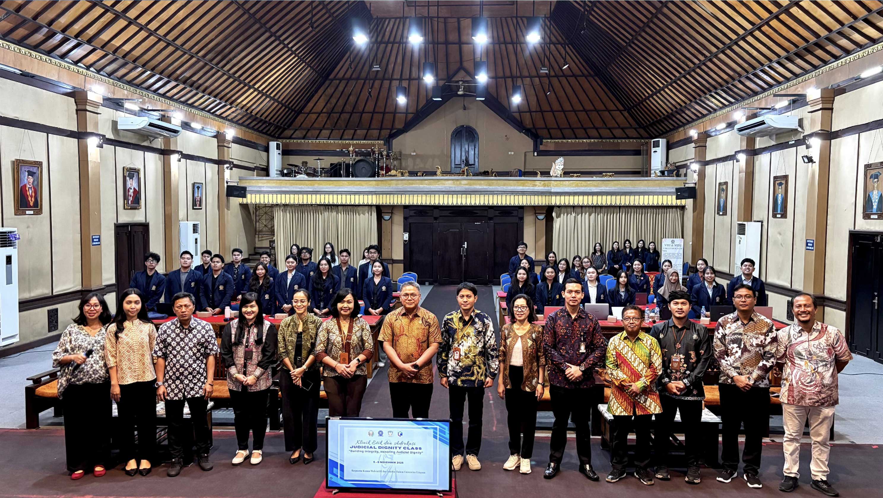 KY dan FH Unud Gelar Klinik Etik Judicial Dignity Class 2025
