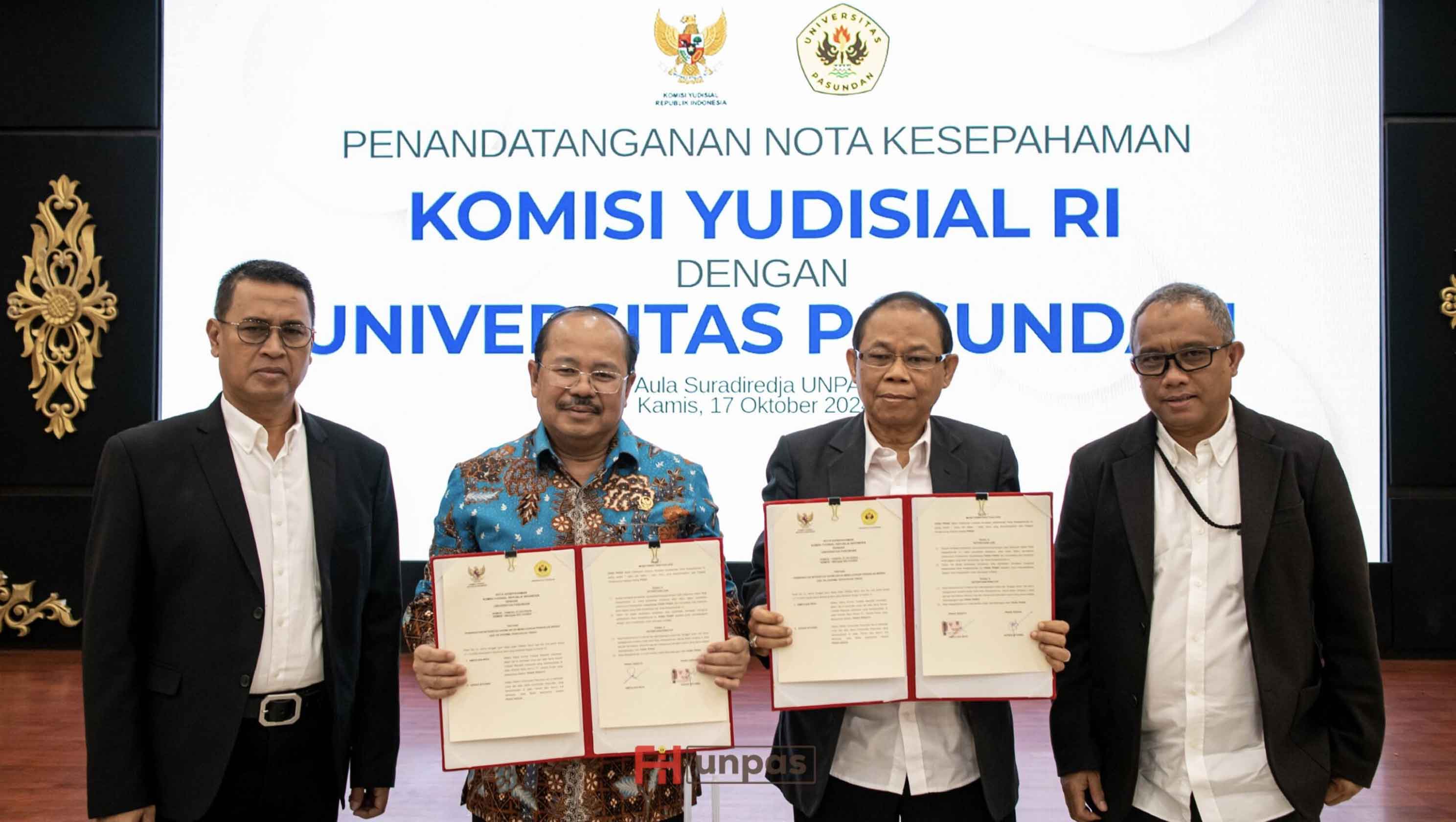 KY dan Unpas Perpanjang Kerja Sama untuk Wujudkan Peradilan Bersih