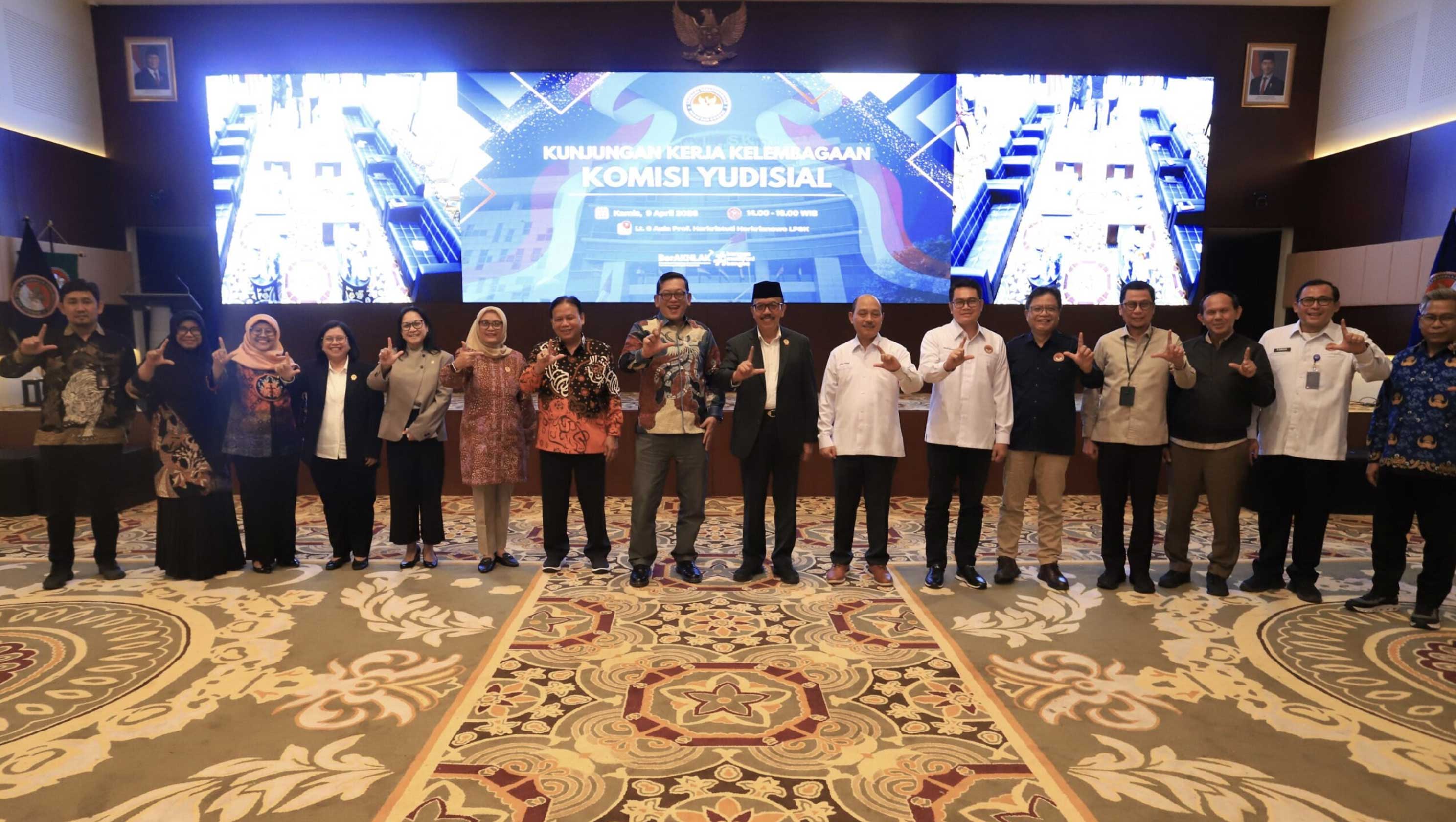 KY Audiensi dengan LPSK Bahas Optimalisasi Peran Saksi dalam Pengawasan Hakim
