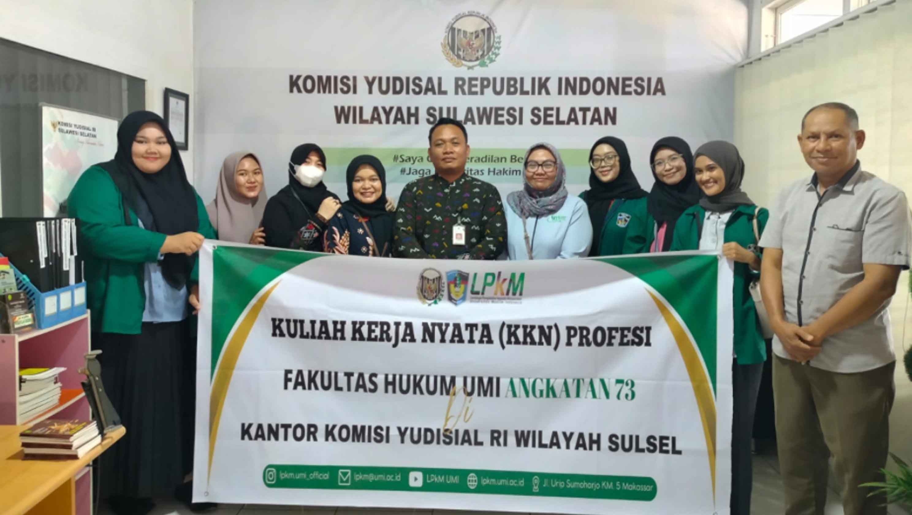 Penghubung KY Sulawesi Selatan Terima Mahasiswa KKN Profesi FH UMI