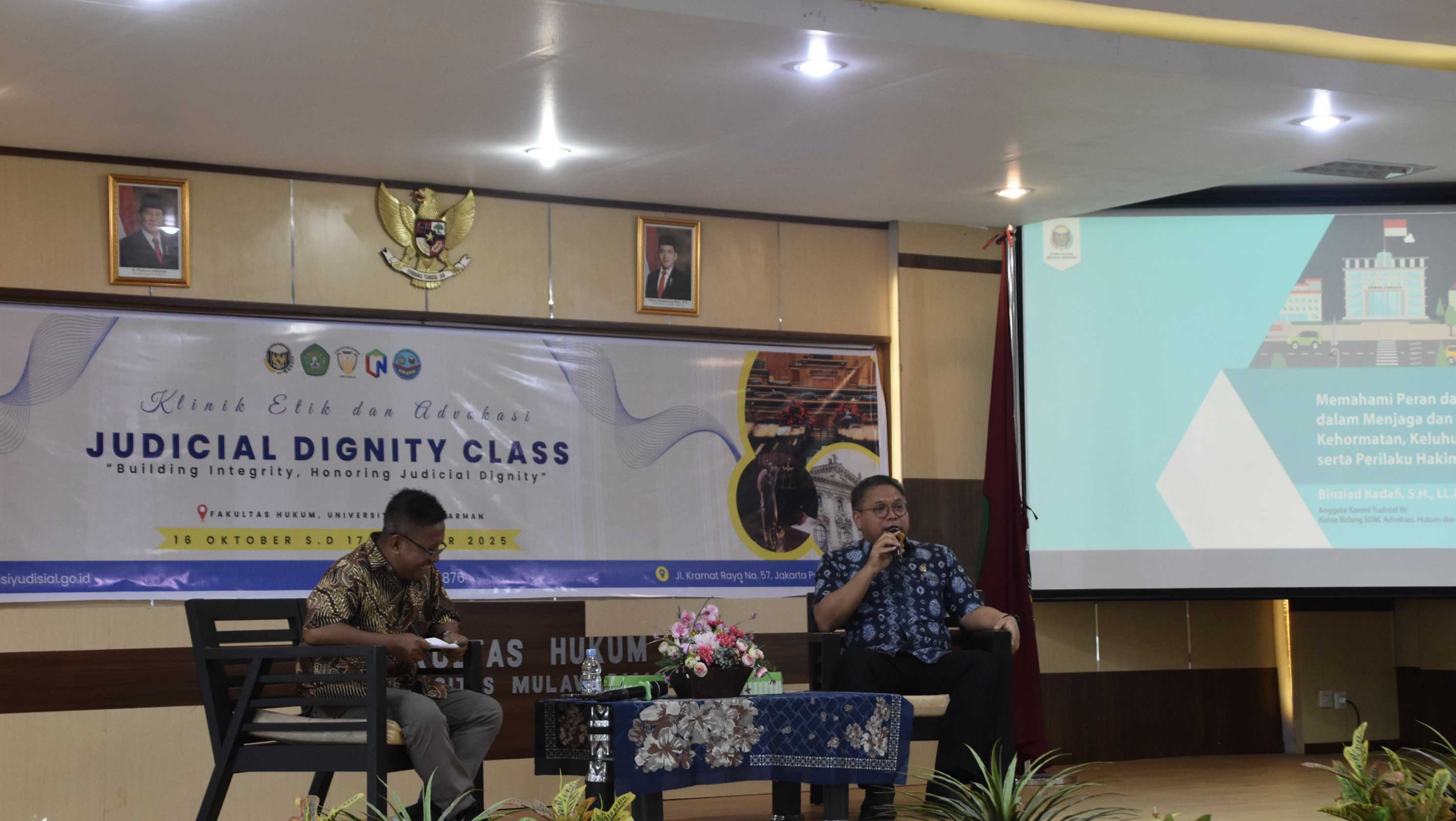 KY Bekali Mahasiswa FH Unmul Soal Etika
