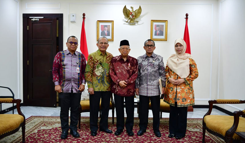 Pimpinan KY Beraudiensi dengan Wapres RI untuk Penguatan Kelembagaan