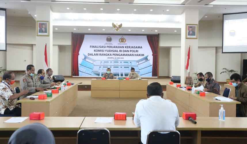 KY dan Polri Bahas Perjanjian Kerja Sama