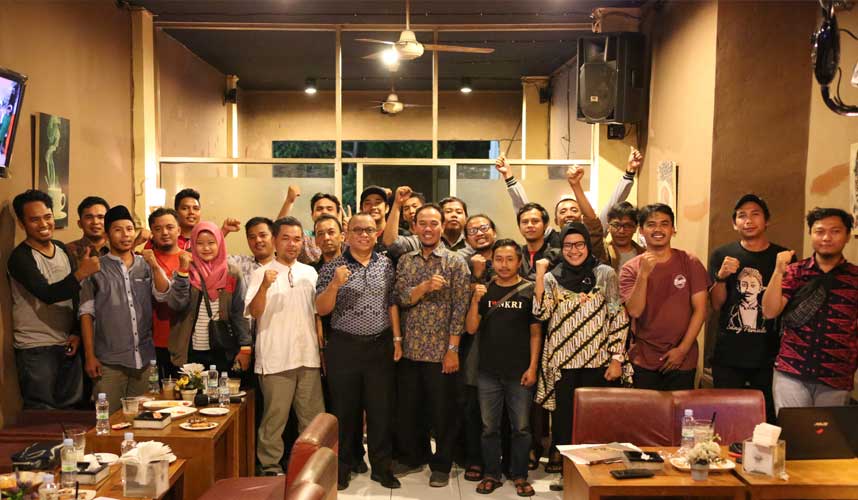Jalin Silaturahmi, Sekjen KY Ngopi Bareng Media Banten