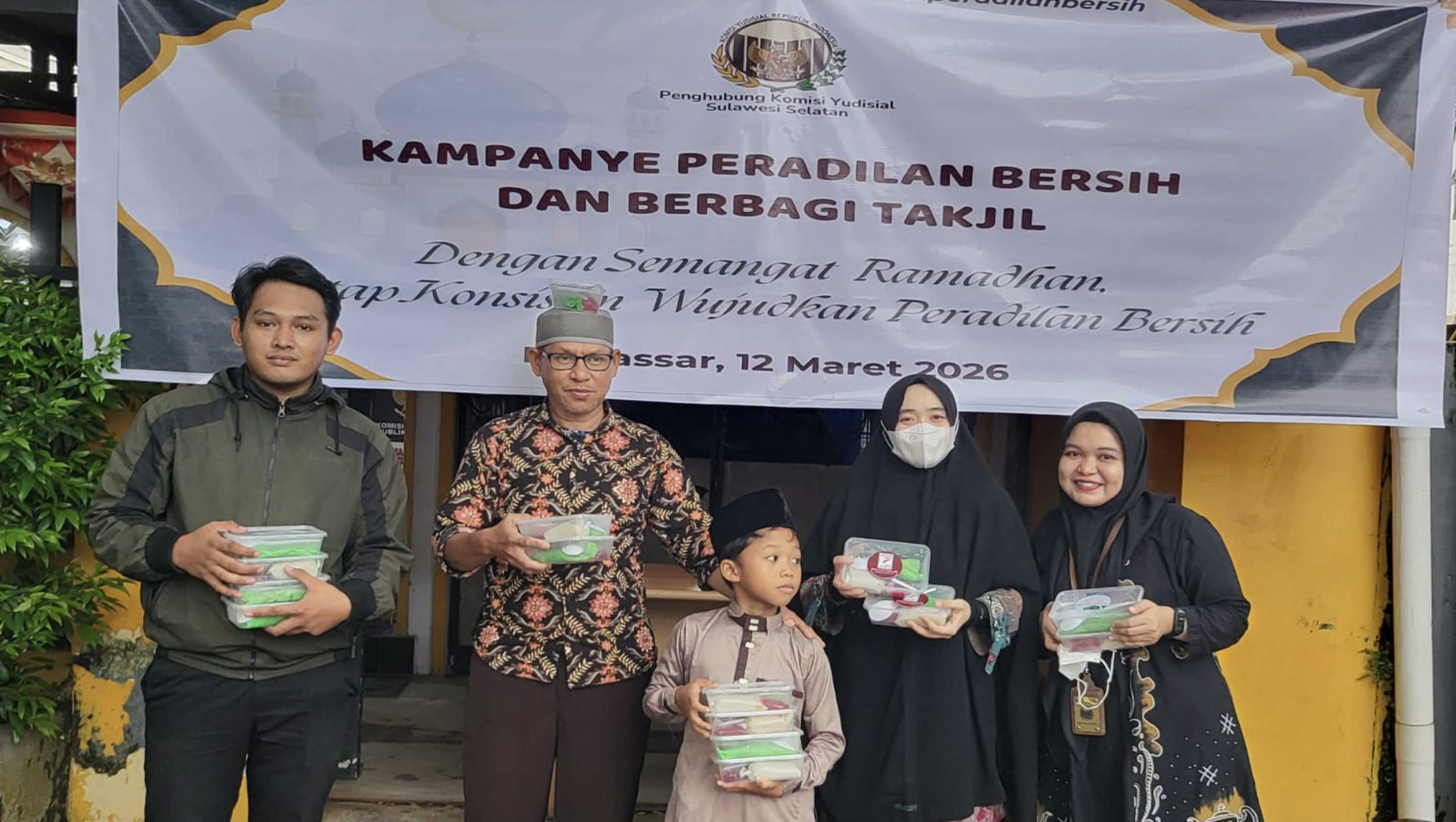 Sambut Ramadan, KY Gelar Kampanye Peradilan Bersih dan Berbagi Takjil