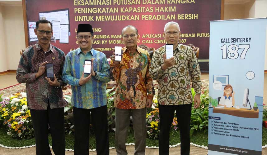 Dekatkan Diri dengan Masyarakat, KY Luncurkan Call Center 187 dan KY Mobile