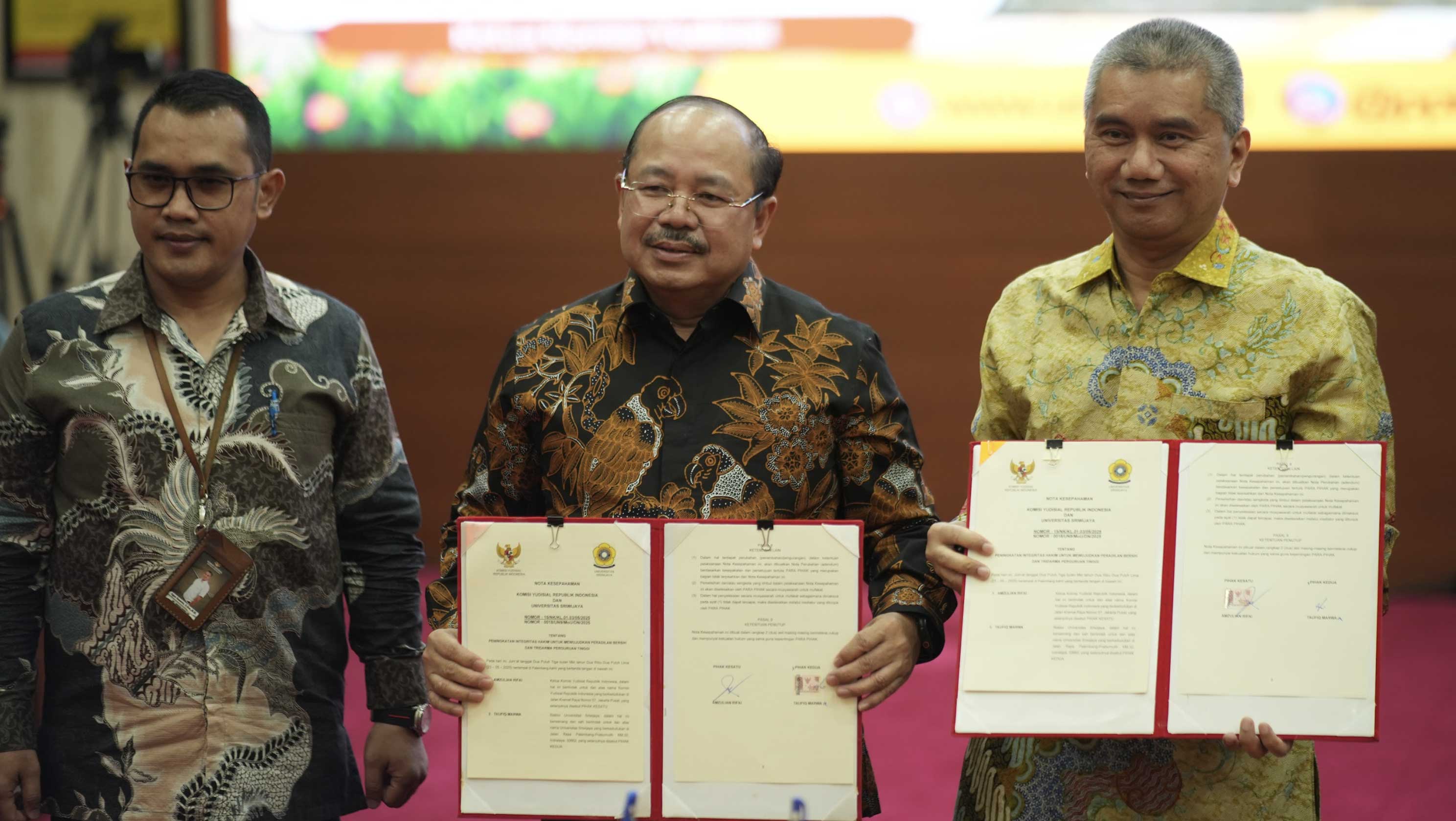 KY dan Unsri Perpanjang Kerja Sama Demi Peradilan Bersih