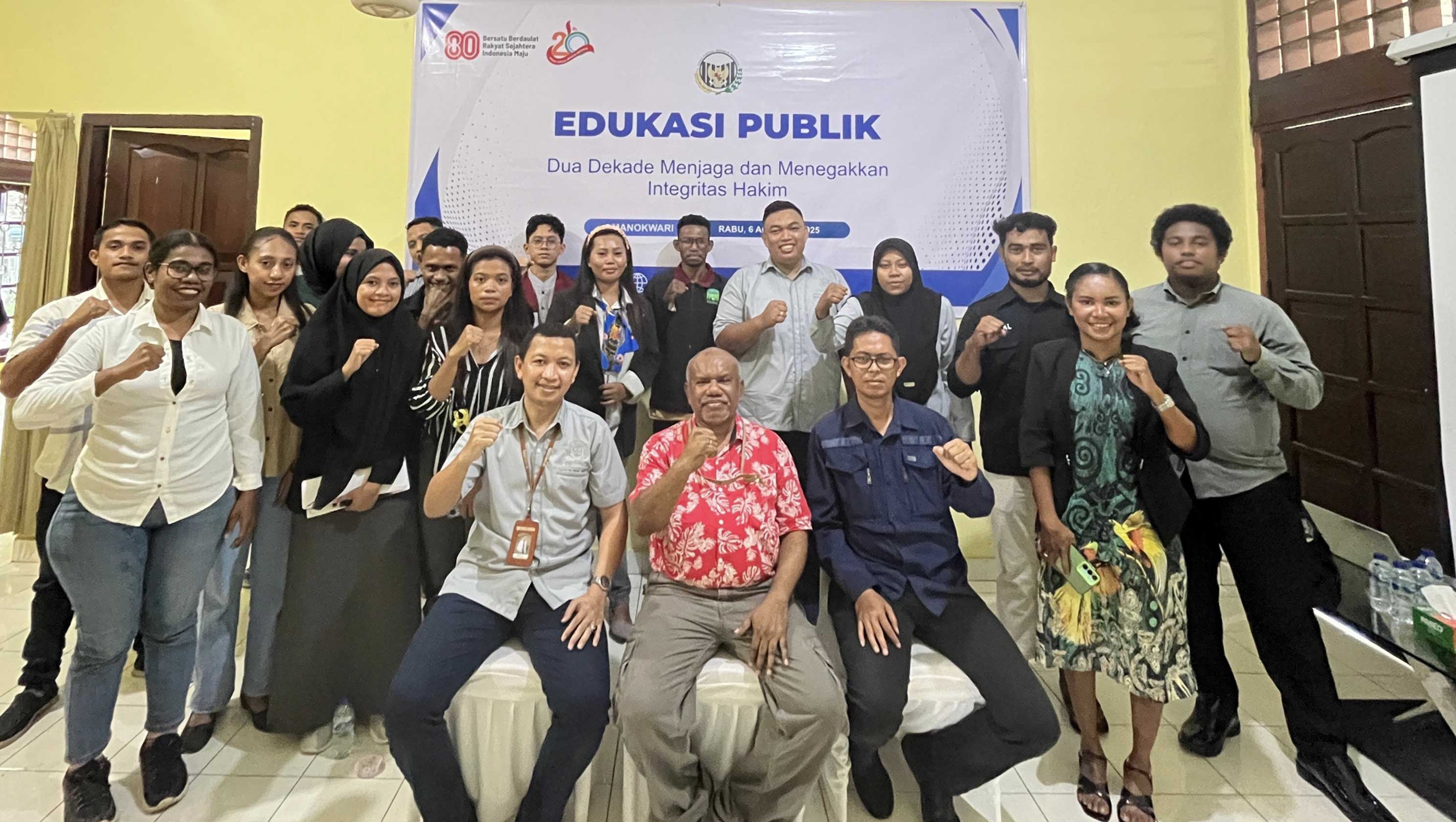 PKY Papua Barat Gelar Edukasi Publik Bahas Peran Bersama Wujudkan Peradilan Bersih
