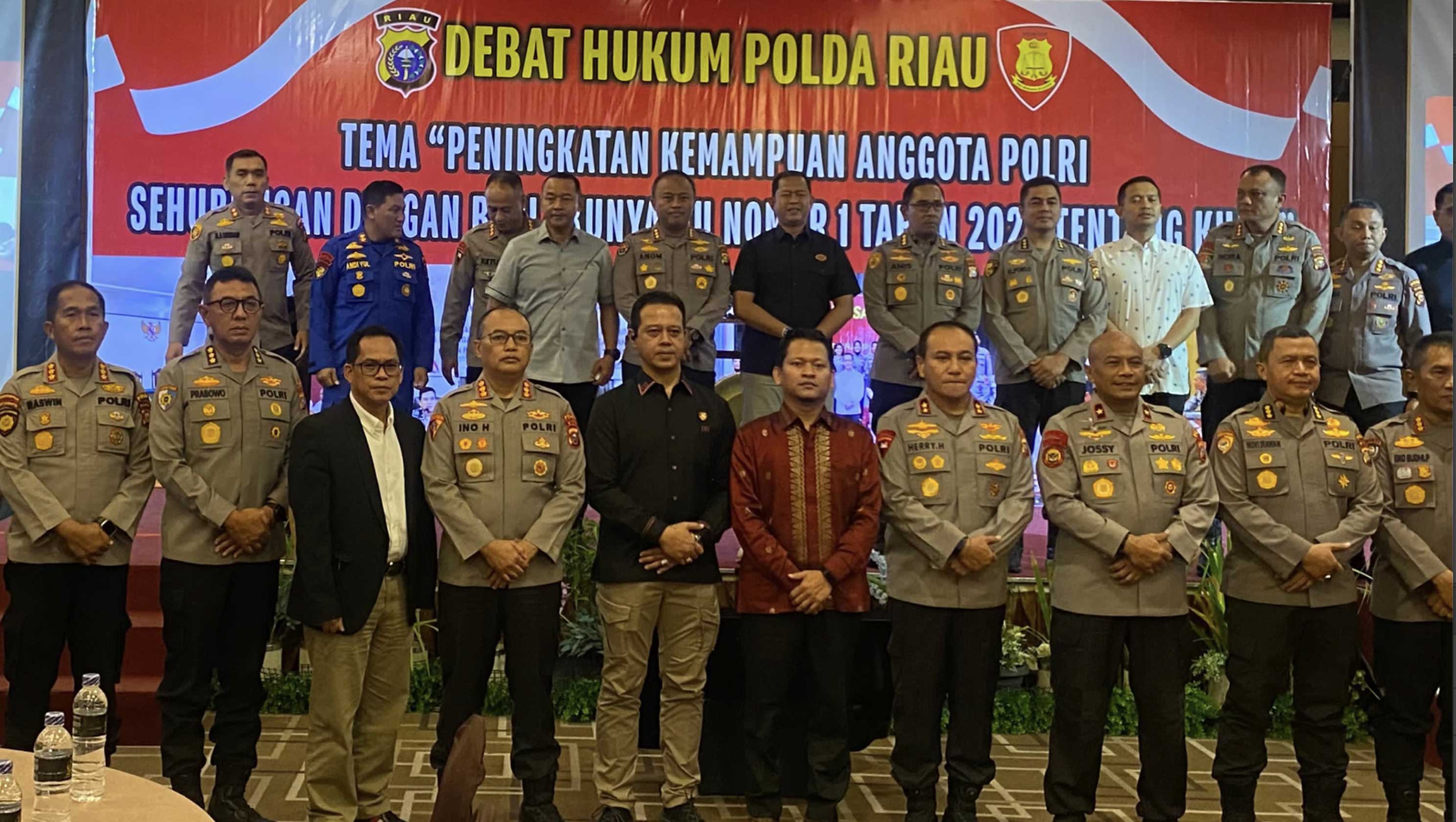 Penghubung KY Riau Bersinergi dengan Polda Riau dalam Lomba Debat KUHP