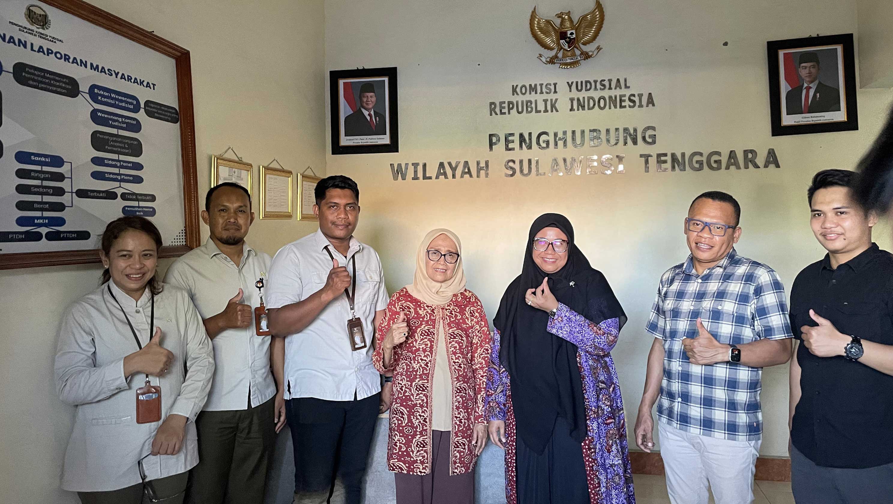Lakukan Pembinaan di Penghubung KY Sultra, Wakil Ketua KY Tekankan Solidaritas